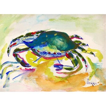 Betsy Drake Betsy Drake DM263 Green Crab Doormat 18 x 26 DM263
